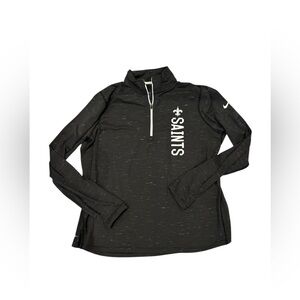 NFL Women's Black Saints Long Sleeve Tee